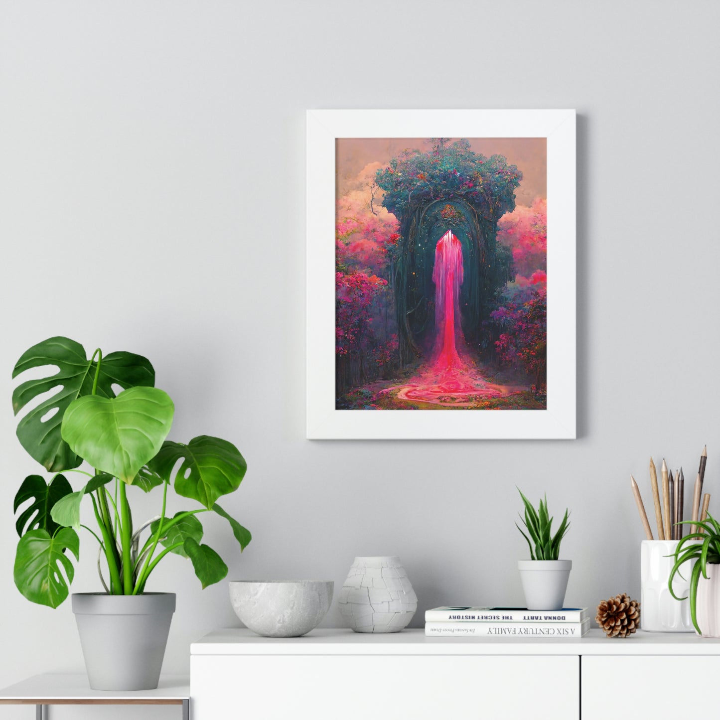 Pure Paradise - Framed Vertical Poster