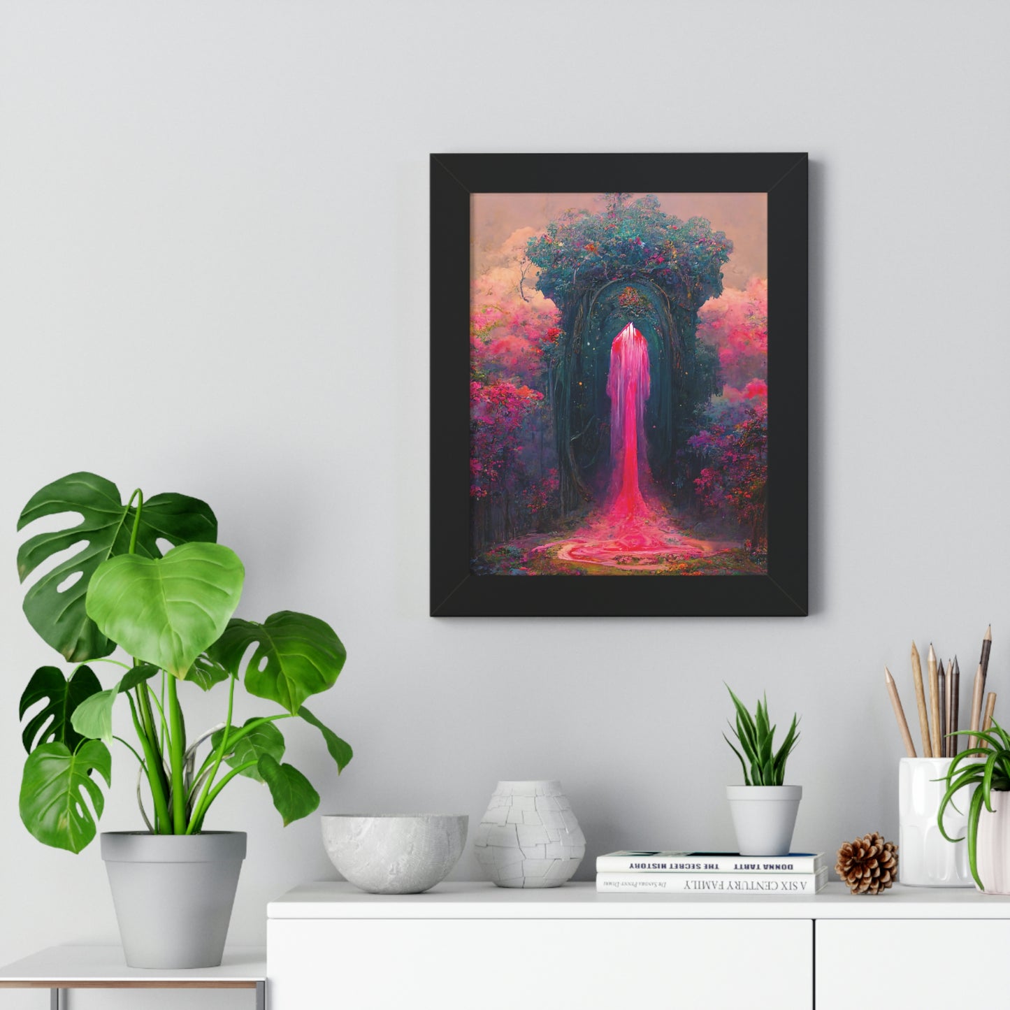 Pure Paradise - Framed Vertical Poster